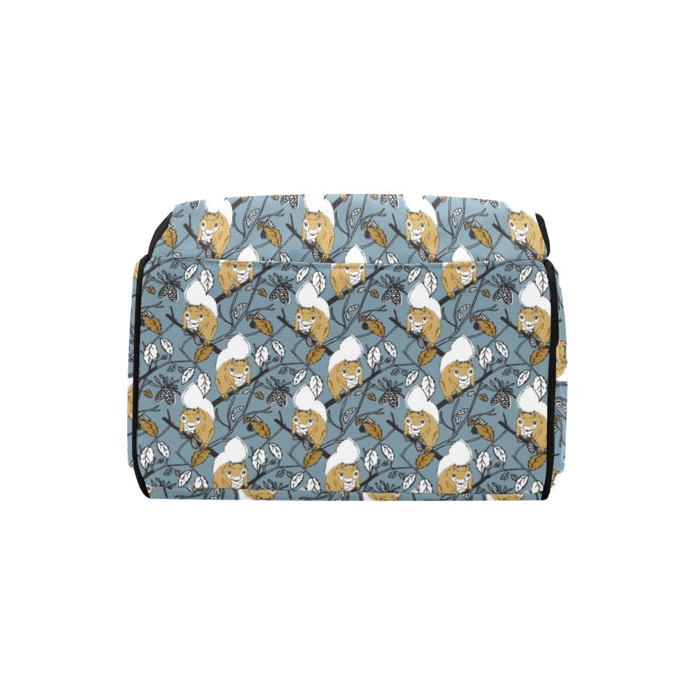 Squirrel Print Design LKS305 Diaper Bag Backpack