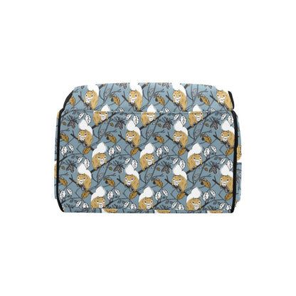 Squirrel Print Design LKS305 Diaper Bag Backpack