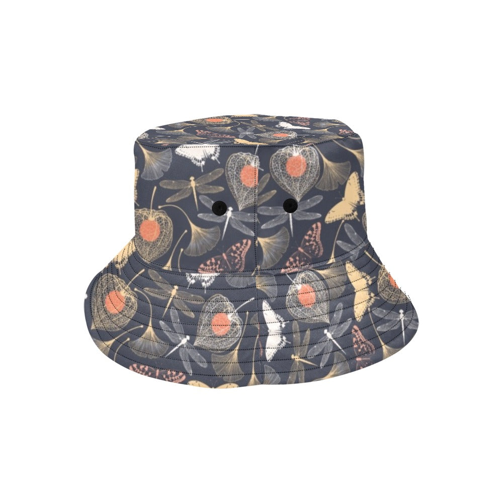 Dragonfly Print Design LKS404 Unisex Bucket Hat