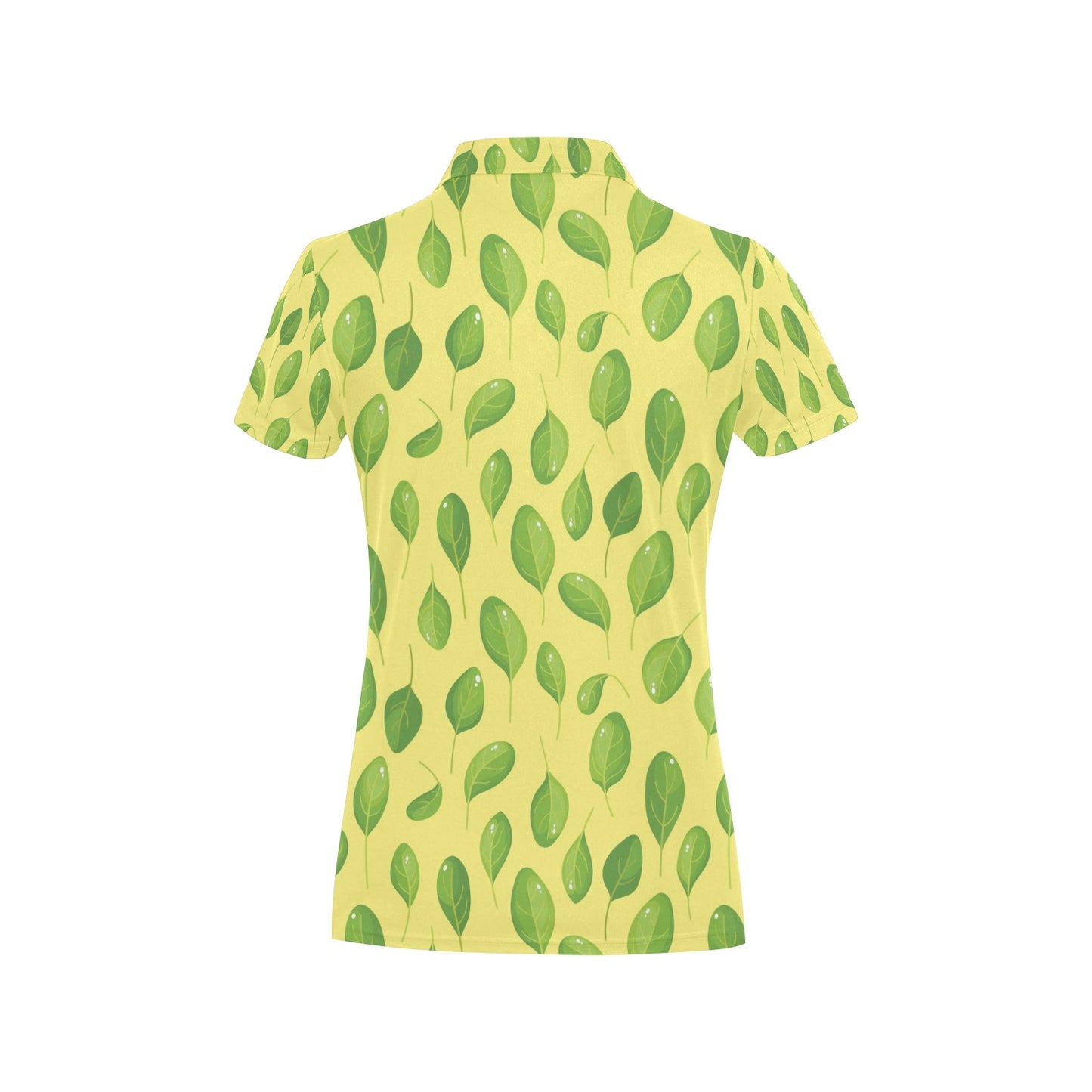 Spinach Print Design LKS302 Women's Polo Shirt