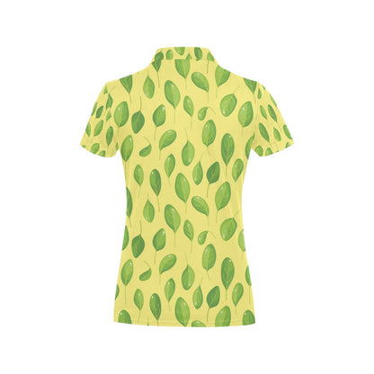Spinach Print Design LKS302 Women's Polo Shirt