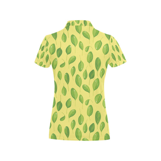 Spinach Print Design LKS302 Women's Polo Shirt