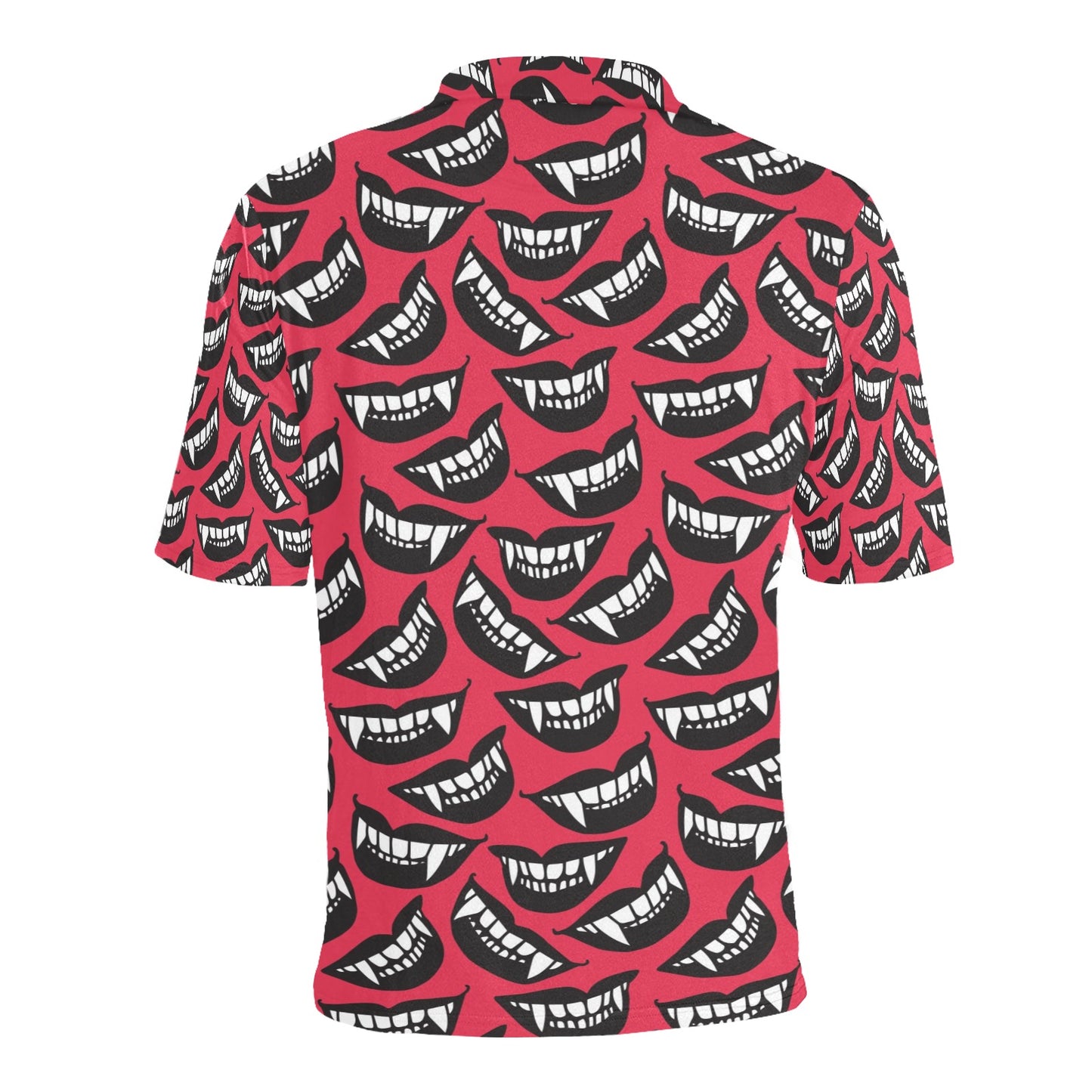 Vampire Lips Print Design LKS305 Men Polo Shirt