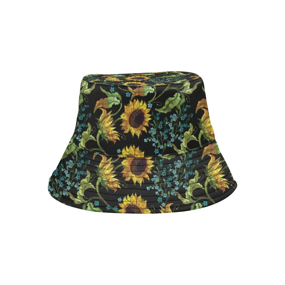 Sunflower Print Design LKS308 Unisex Bucket Hat