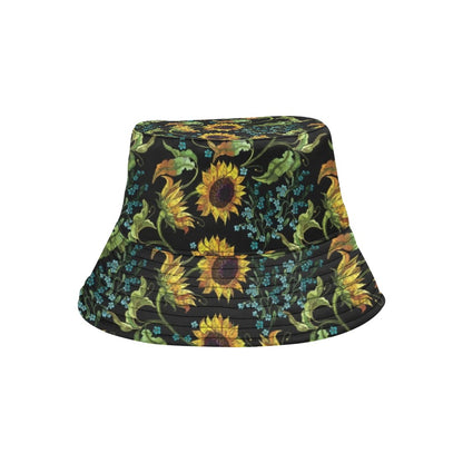 Sunflower Print Design LKS308 Unisex Bucket Hat