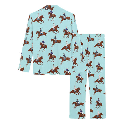 Equestrian Horse Riding Women's Long Pajama Set