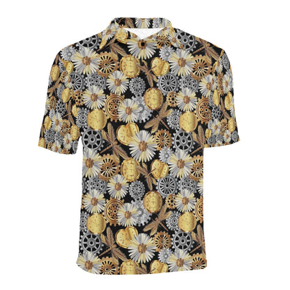 Steampunk Dragonfly Print Design LKS302 Men Polo Shirt