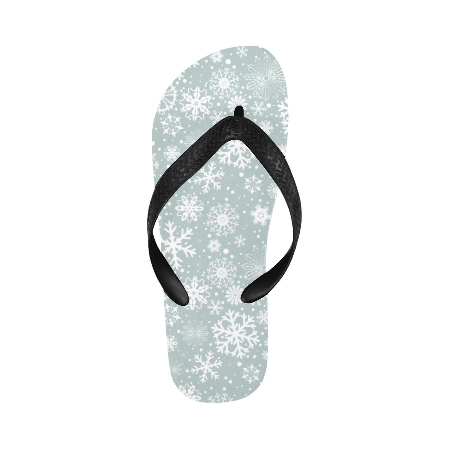 Snowflake Print Design LKS303 Flip Flops