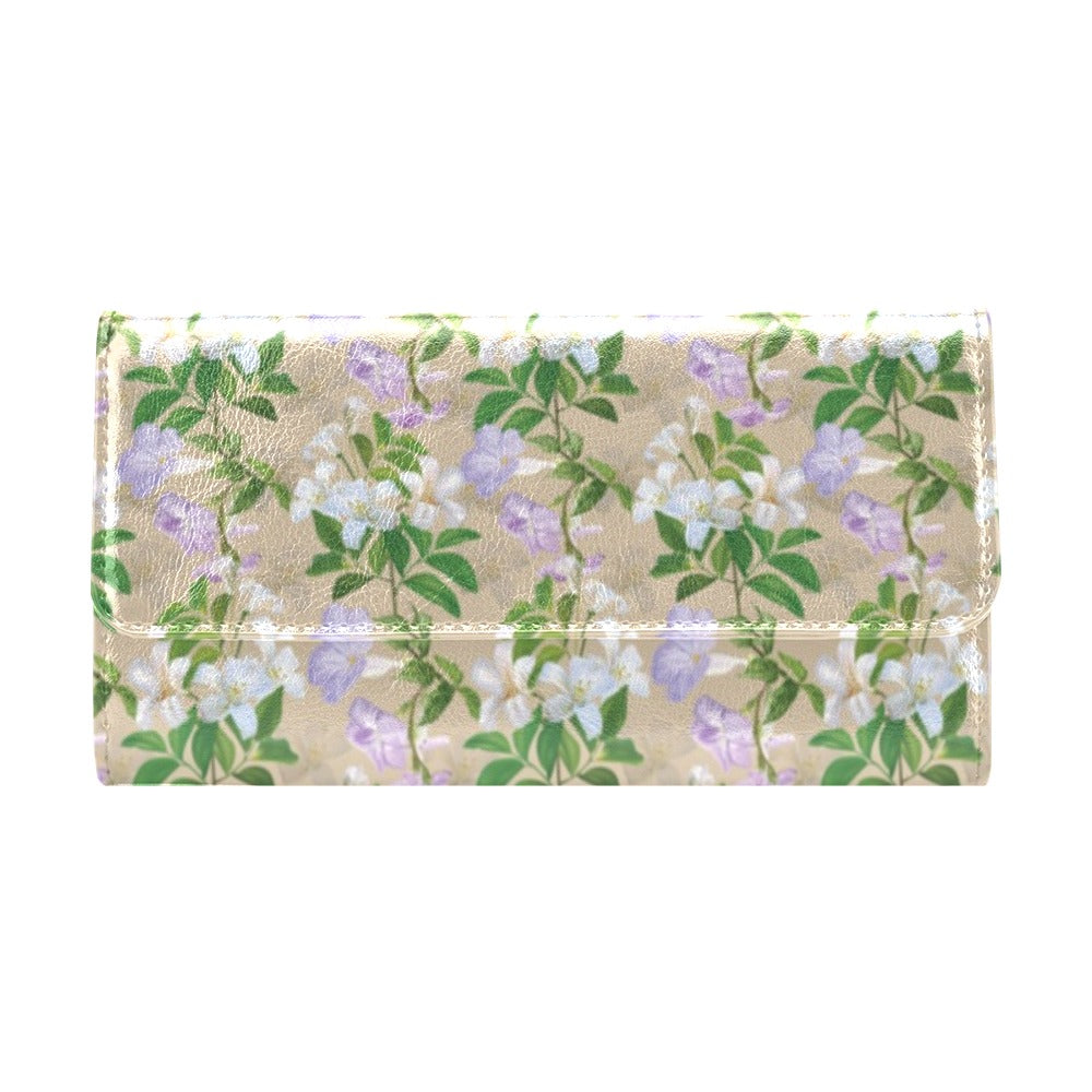 Sampaguita Print Design LKS302 Women's Trifold Wallet