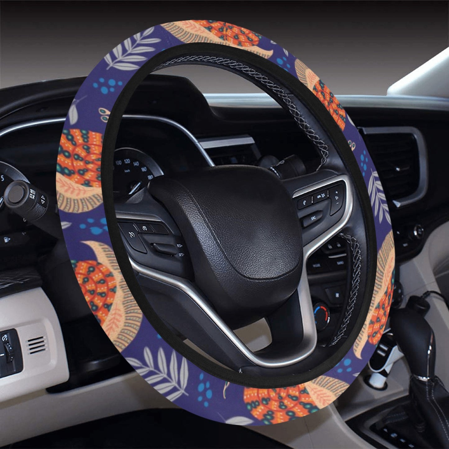 Snail Print Design LKS401 Steering Wheel Cover with Elastic Edge