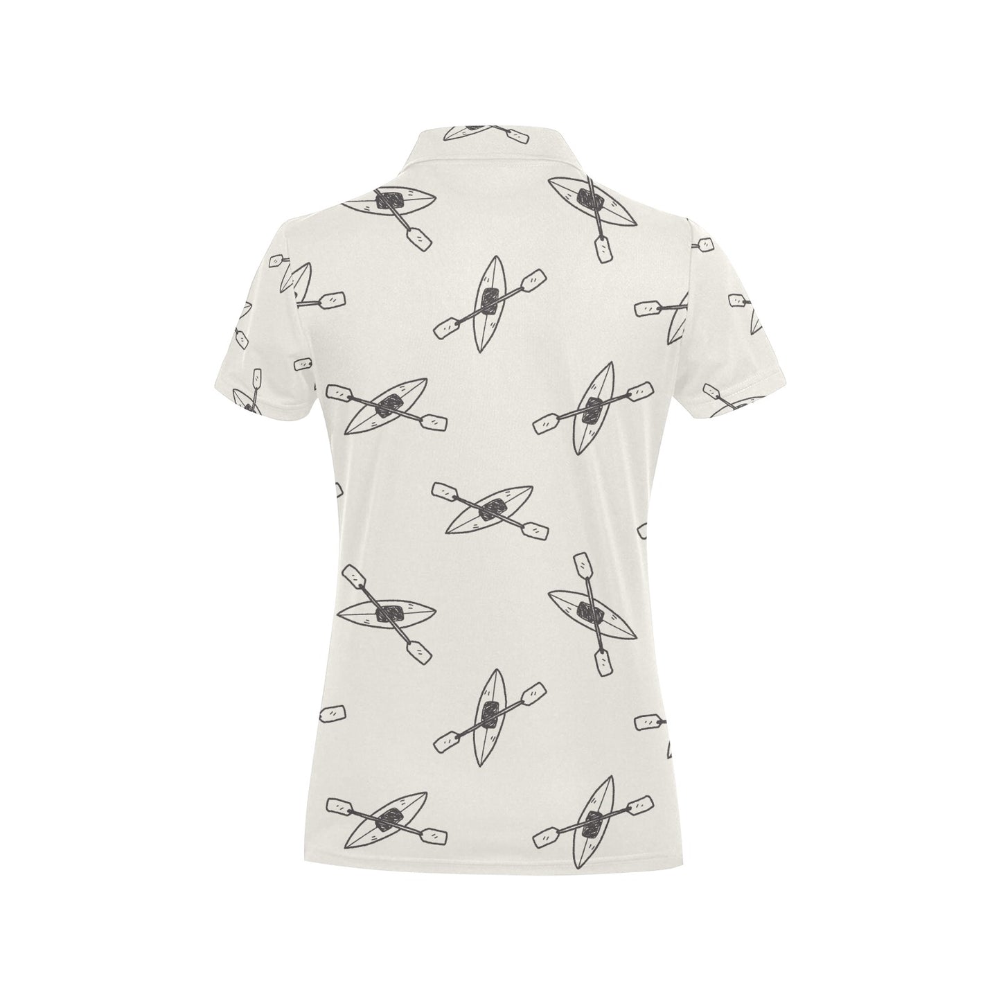 Kayak Pattern Print Design 01 Women's Polo Shirt