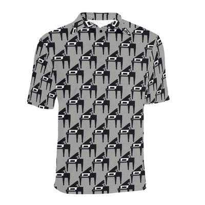 Piano Print Design LKS404 Men Polo Shirt