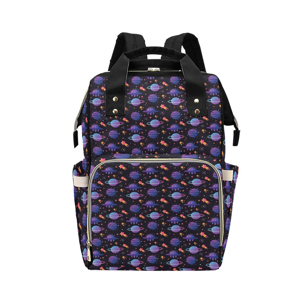 UFO Star Galaxy Print Design LKS308 Diaper Bag Backpack
