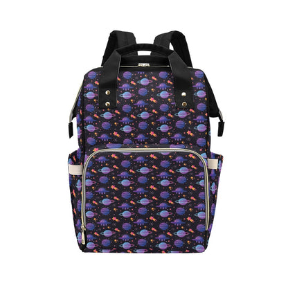 UFO Star Galaxy Print Design LKS308 Diaper Bag Backpack
