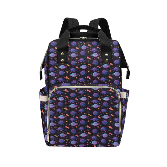 UFO Star Galaxy Print Design LKS308 Diaper Bag Backpack