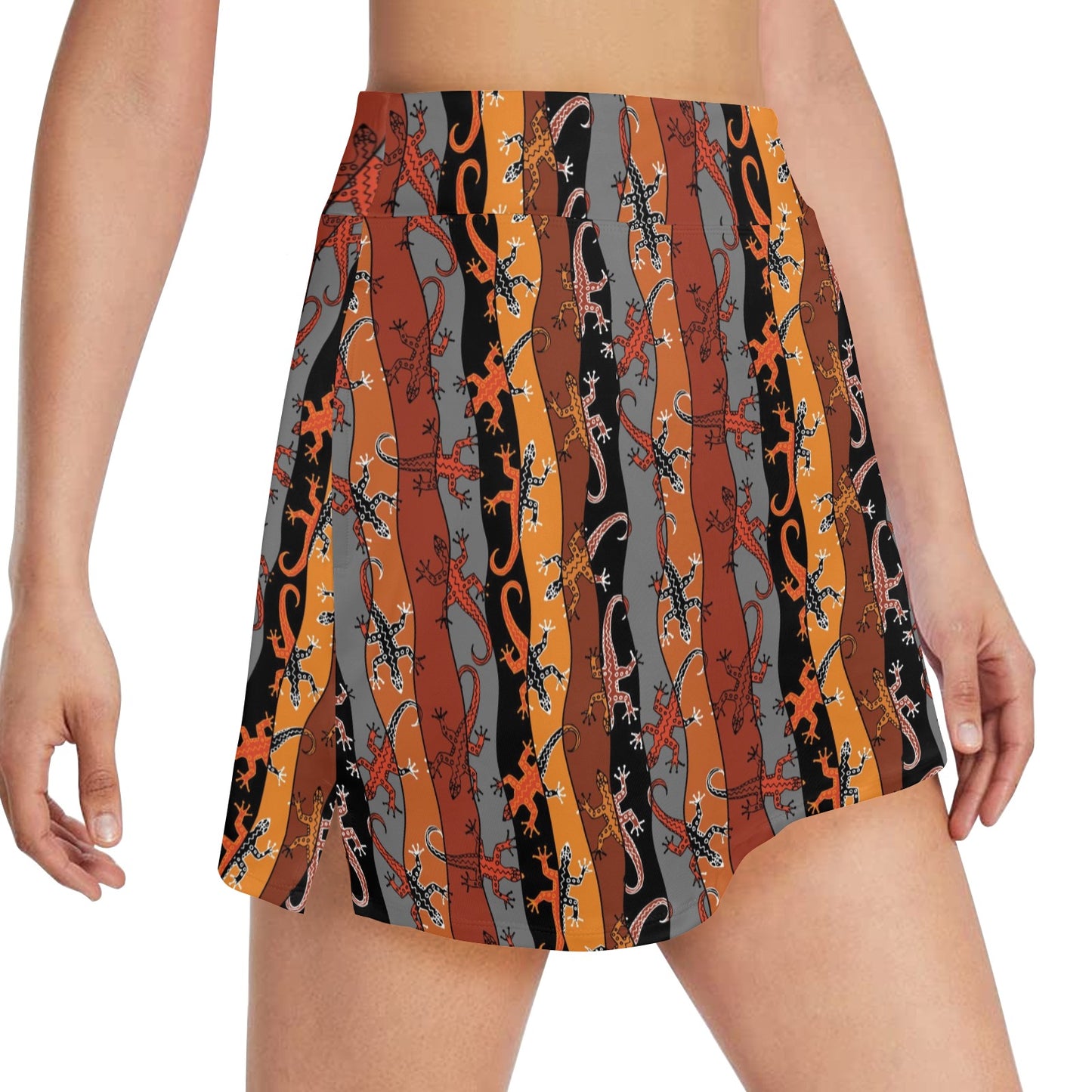 lizard Print Design LKS403 17" Golf & Pickleball Skort with Pockets