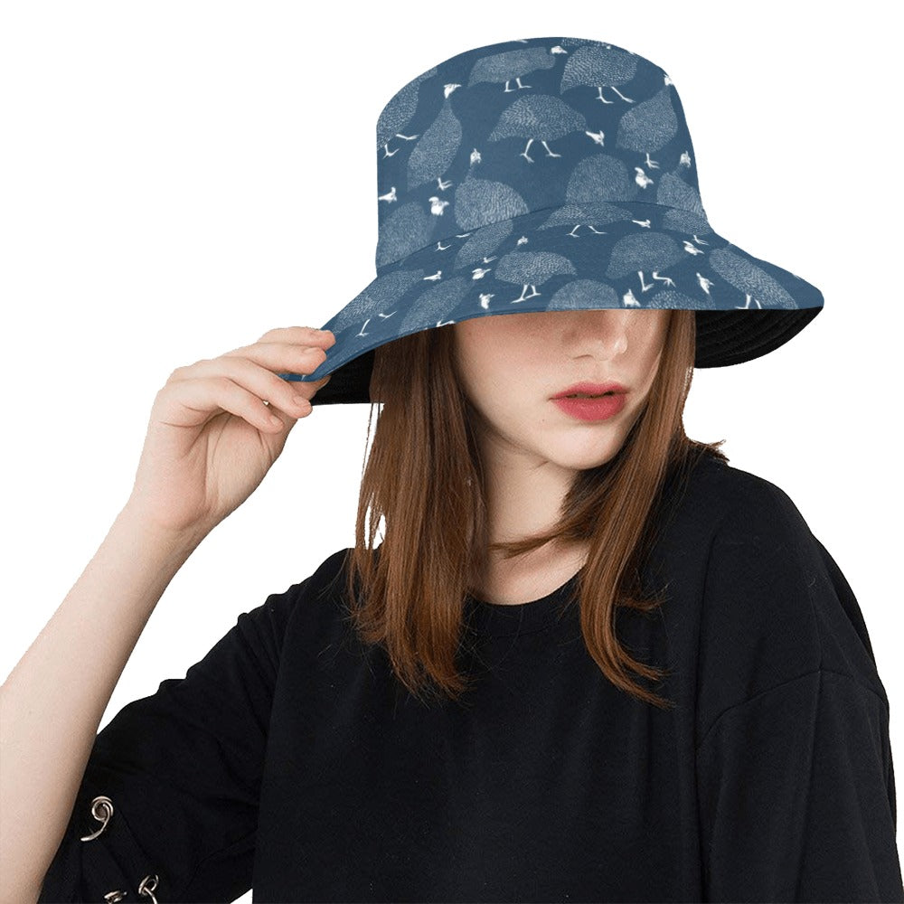 Guinea Fowl Print Design LKS401 Unisex Bucket Hat