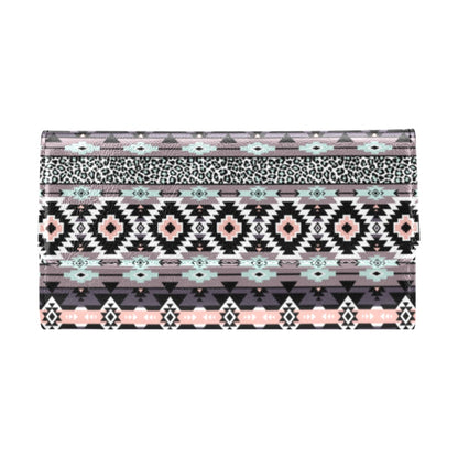 Safari Pattern Print Design LKS302 Women's Trifold Wallet