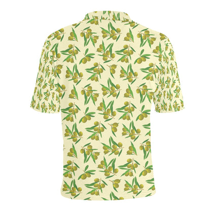 Olive Print Design LKS302 Men Polo Shirt