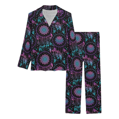 Dream catcher boho mandala Women's Long Pajama Set
