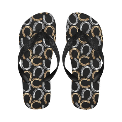 Horseshoe Print Design LKS305 Flip Flops