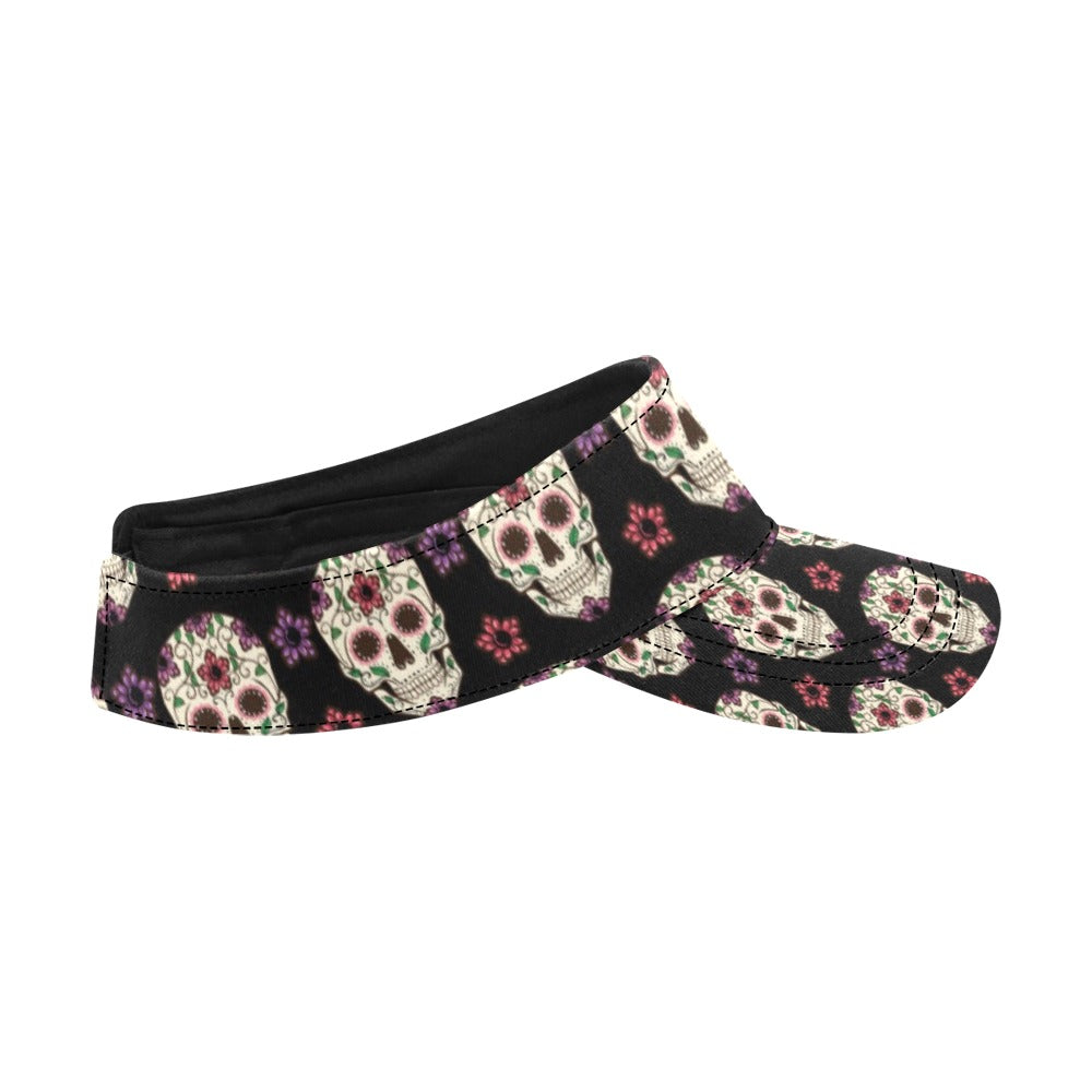 Sugar Skull Print Design LKS304 Unisex Sun Visor
