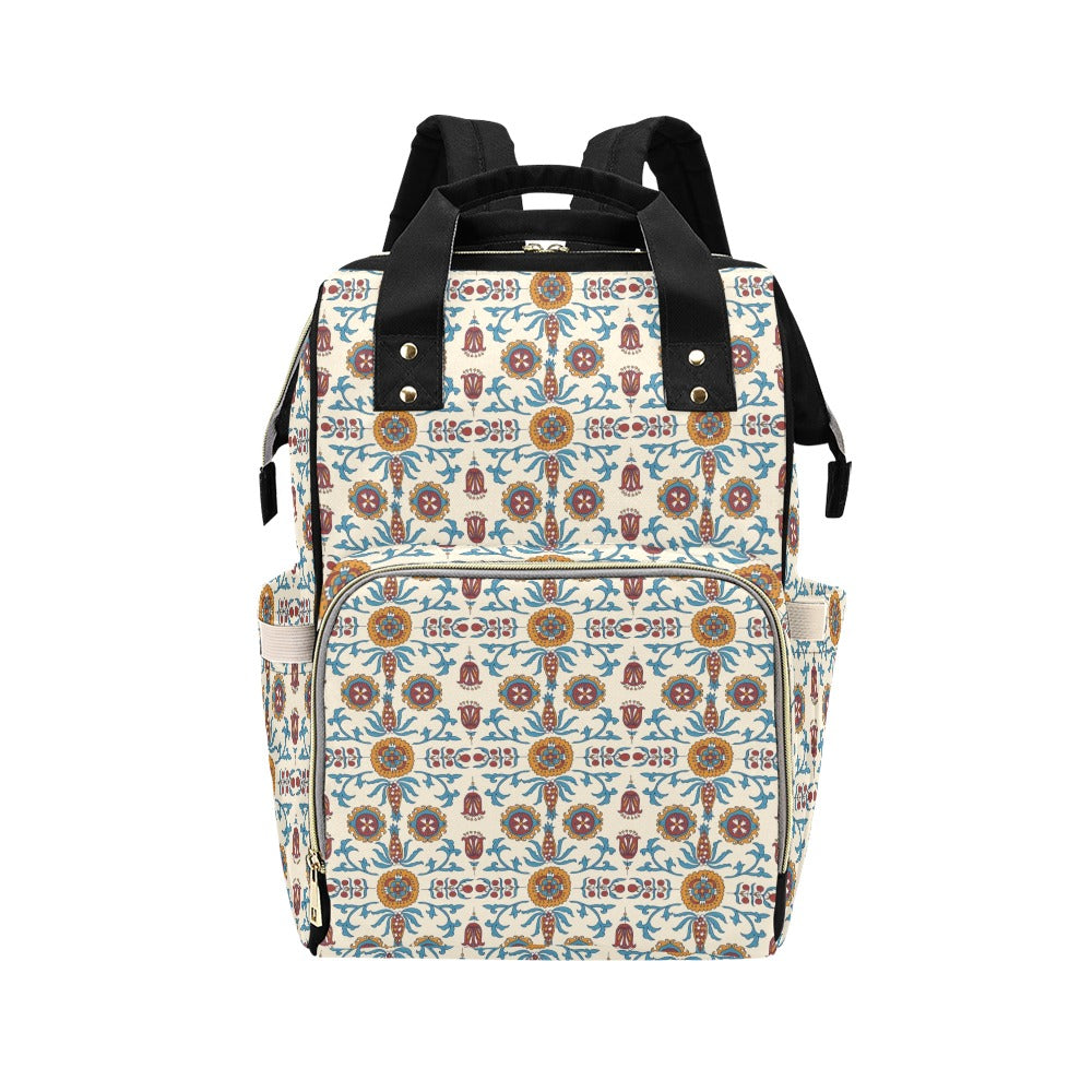 Suzani Print Design LKS301 Diaper Bag Backpack