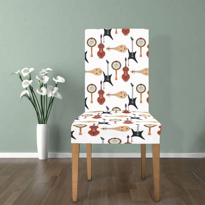 Banjo Print Design LKS403 Dining Chair Slipcover