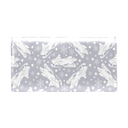 Snowmobile Print Design LKS302 Women's Trifold Wallet