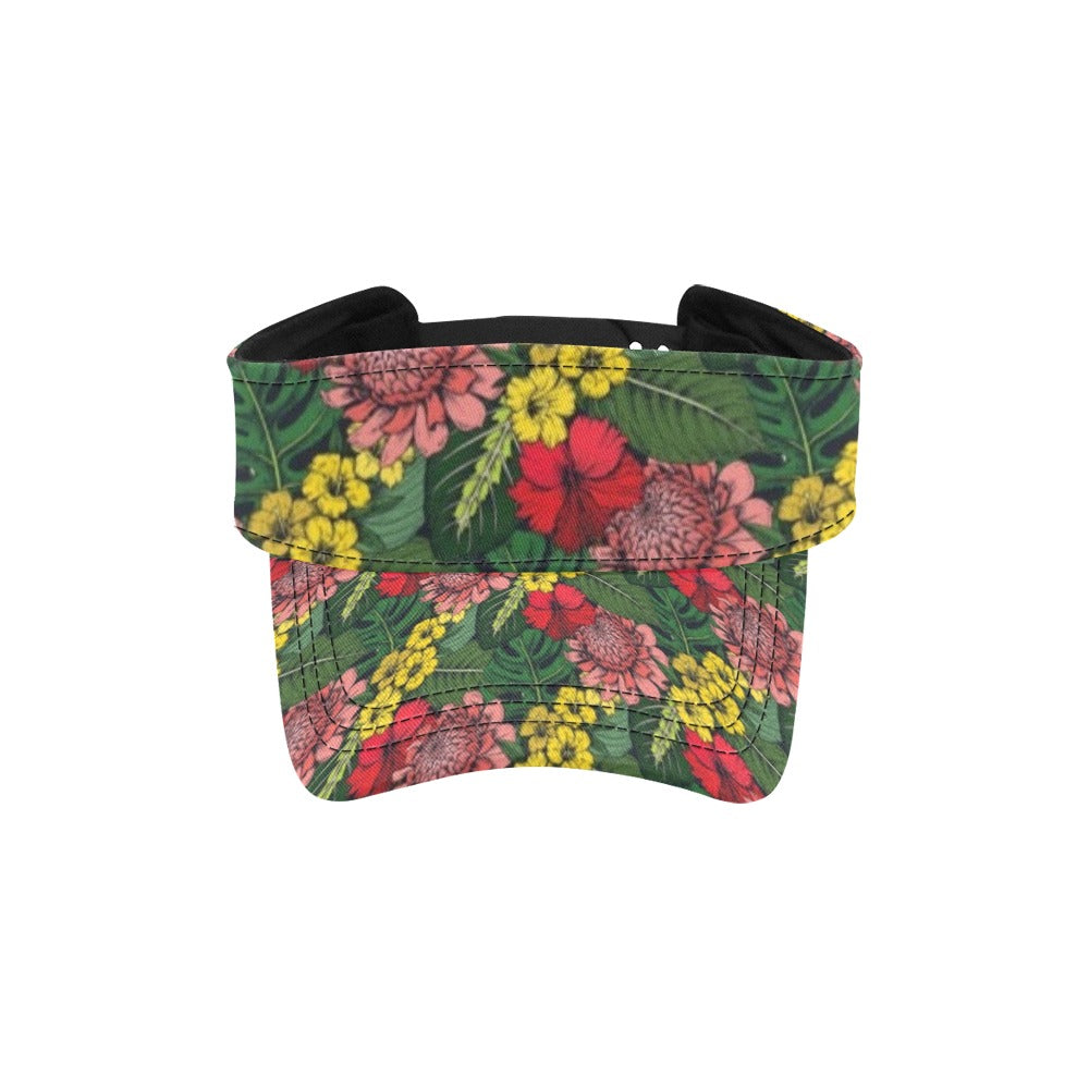 Summer Floral Print Design LKS305 Unisex Sun Visor