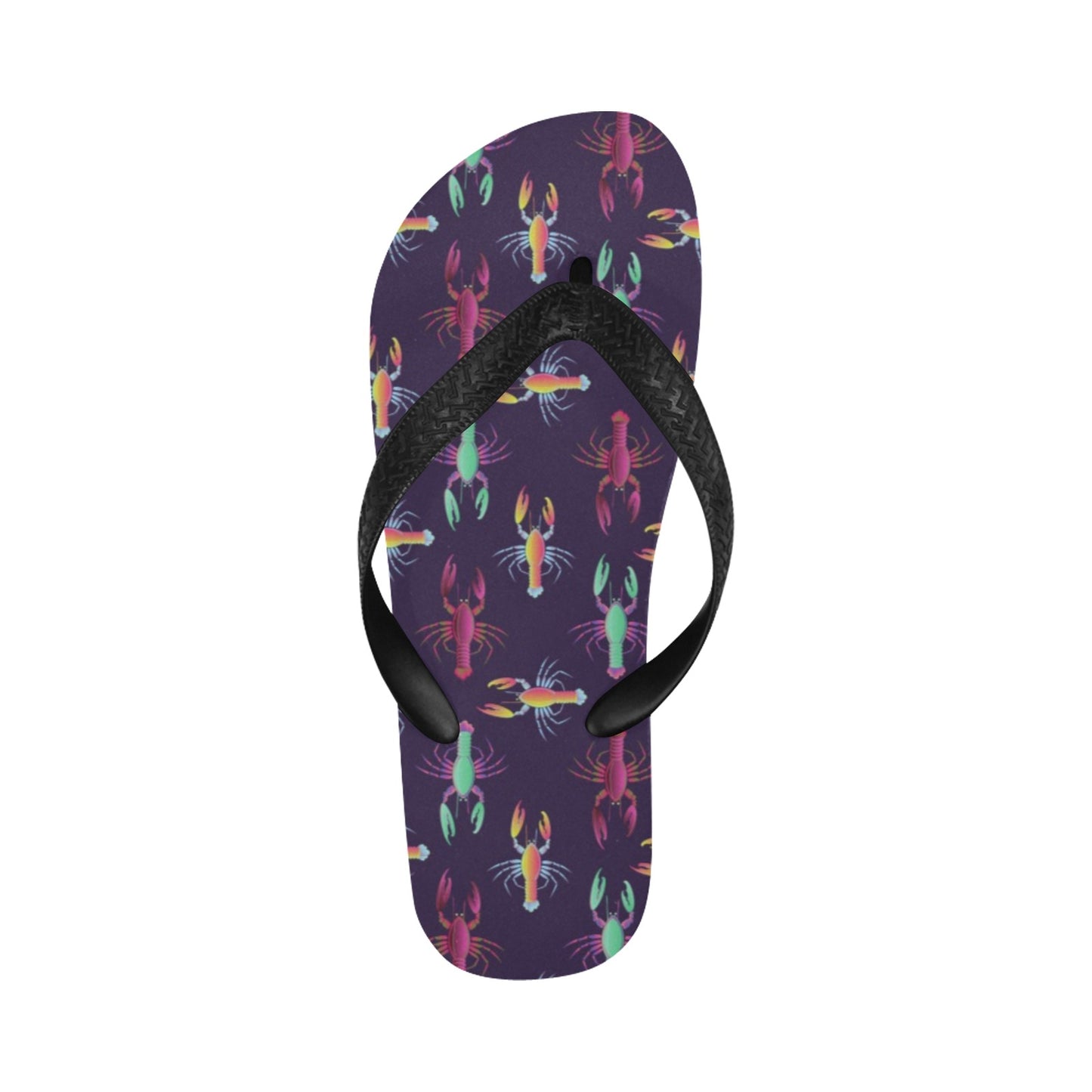 Lobster Print Design LKS402 Flip Flops
