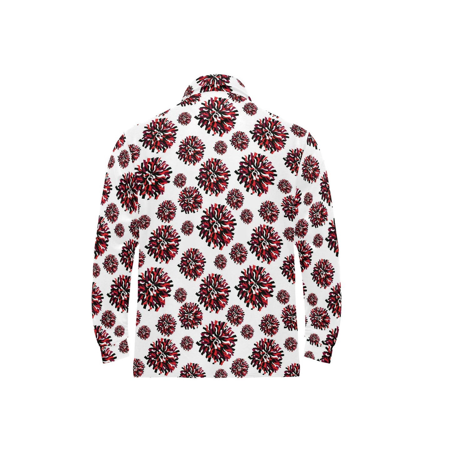 Cheerleader Pattern Print Design 01 Long Sleeve Polo Shirt For Men's
