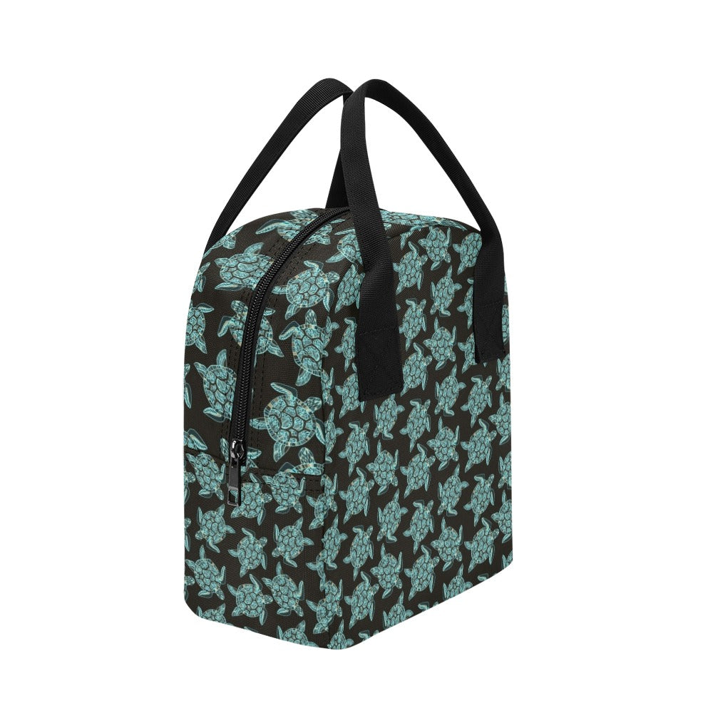Sea Turtle Print Design LKS302 Insulated Lunch Bag