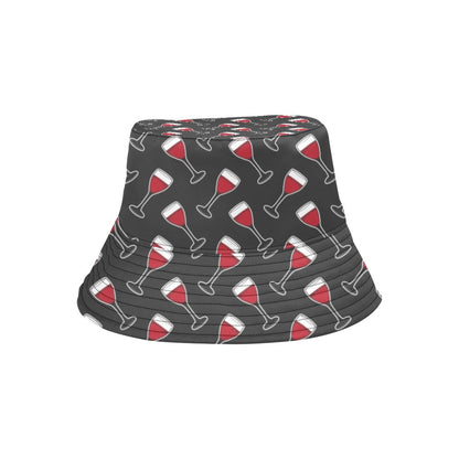 Wine Print Design LKS308 Unisex Bucket Hat