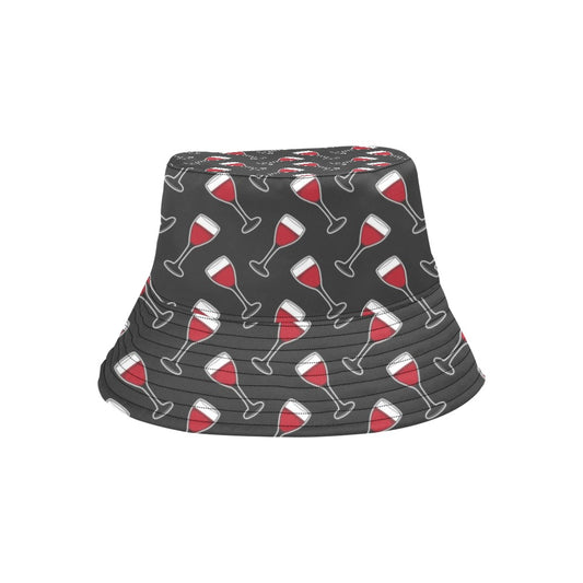 Wine Print Design LKS308 Unisex Bucket Hat