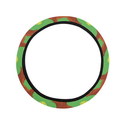 Setters Irish Print Design LKS302 Steering Wheel Cover with Elastic Edge