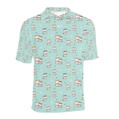 Shiba Inu Print Design LKS302 Men Polo Shirt