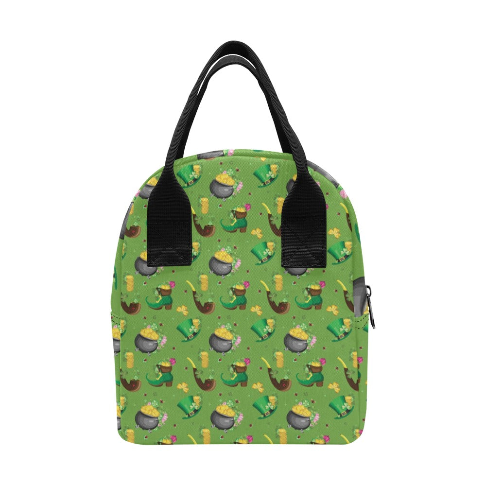 Shamrock Saint Patrick's Day Print Design LKS306 Insulated Lunch Bag