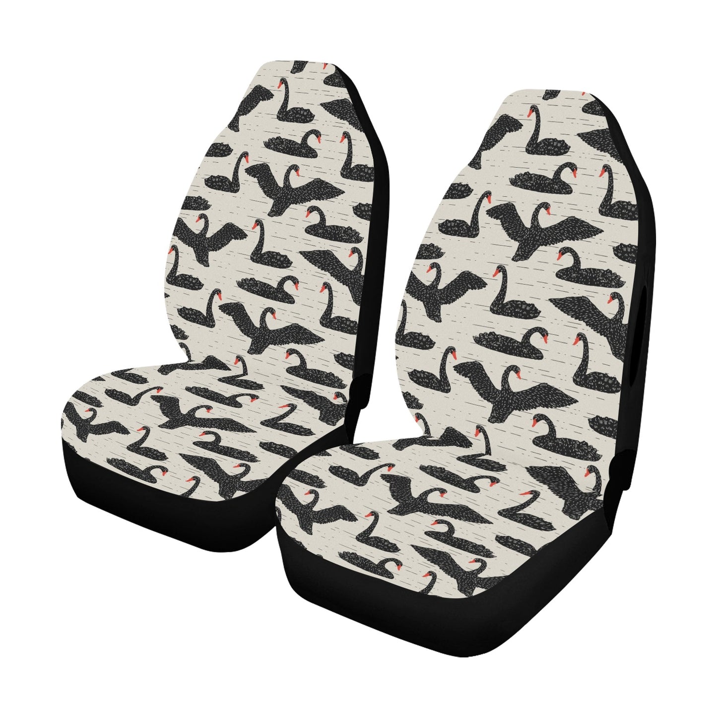 Swan Print Design LKS402 Car Seat Covers