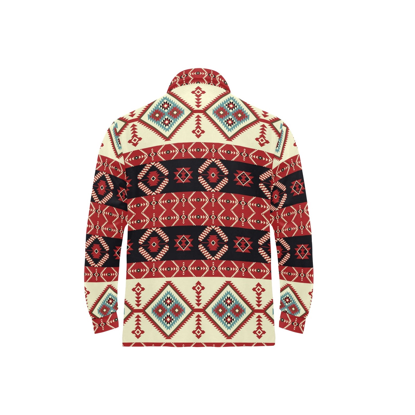 Navajo Pattern Print Design A05 Long Sleeve Polo Shirt For Men's