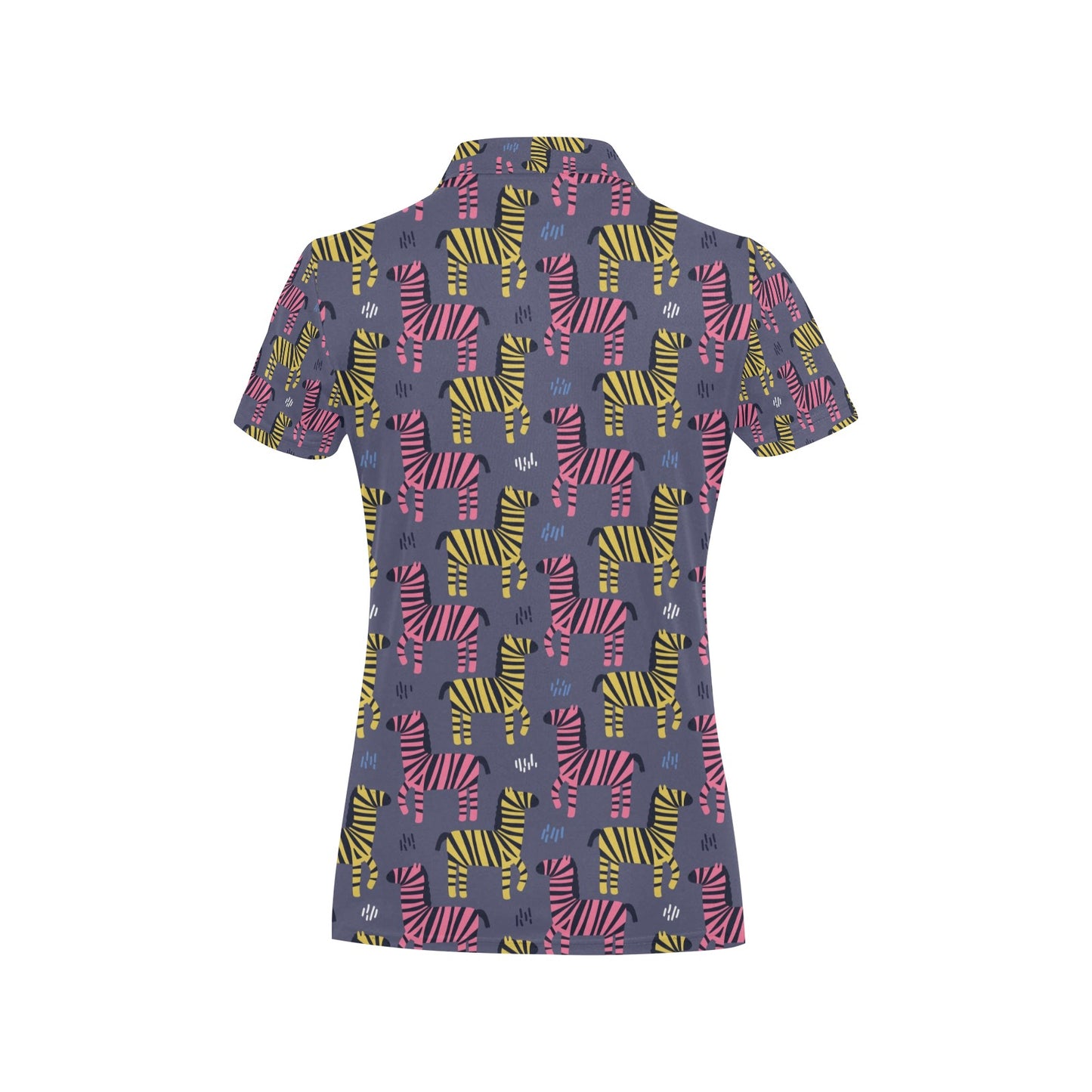 Zebra Print Design LKS303 Women's Polo Shirt