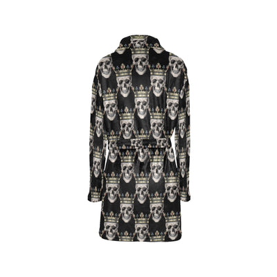 Skull King Print Design LKS3010 Women's Fleece Robe