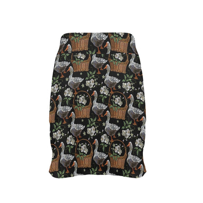 Goose Print Design LKS406 17" Golf & Pickleball Skort with Pockets