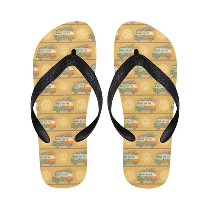 Hippie Van Print Design LKS304 Flip Flops
