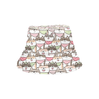 Shiba Inu Print Design LKS305 Unisex Bucket Hat