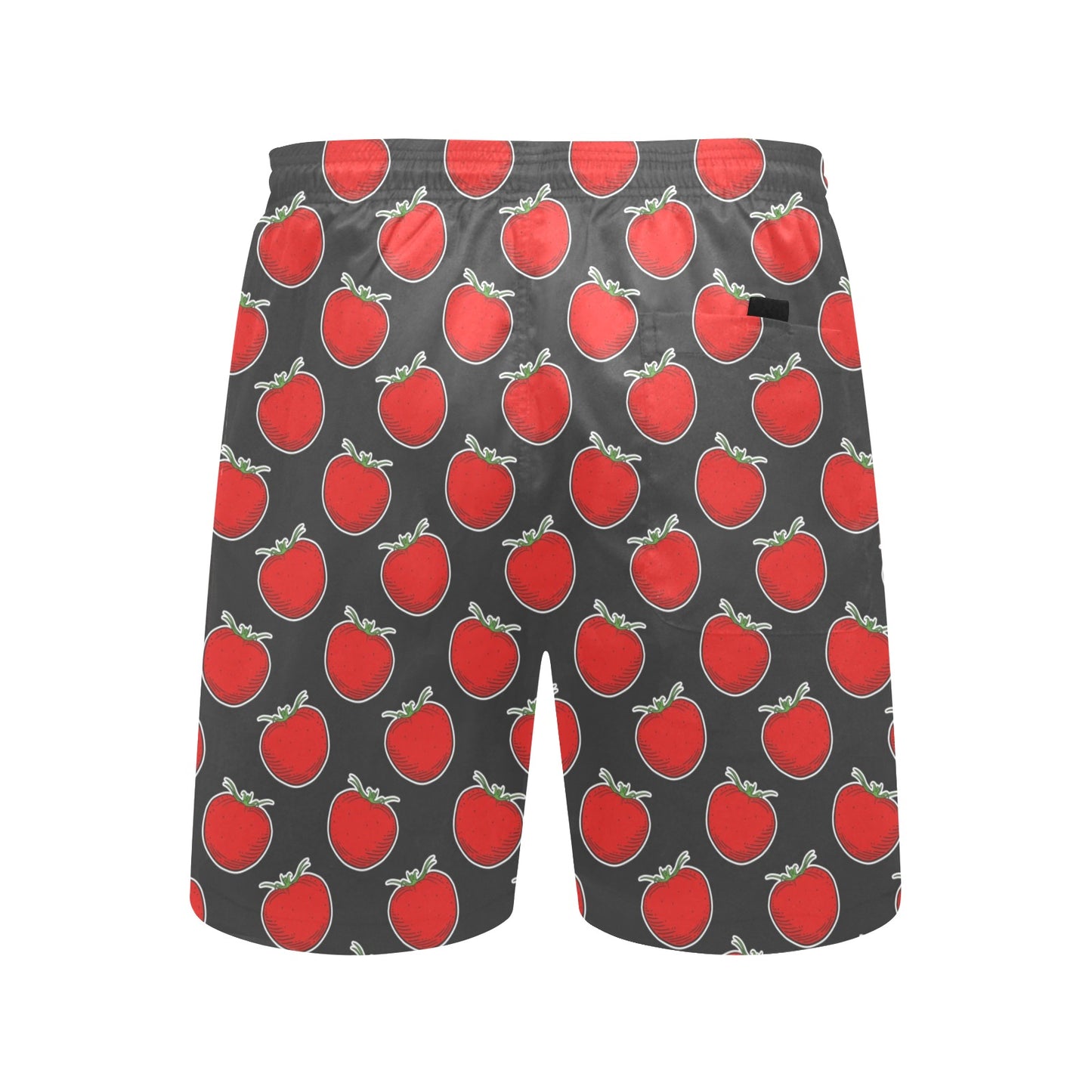Tomato Print Design LKS306 Men's Swim Trunks Beach Shorts