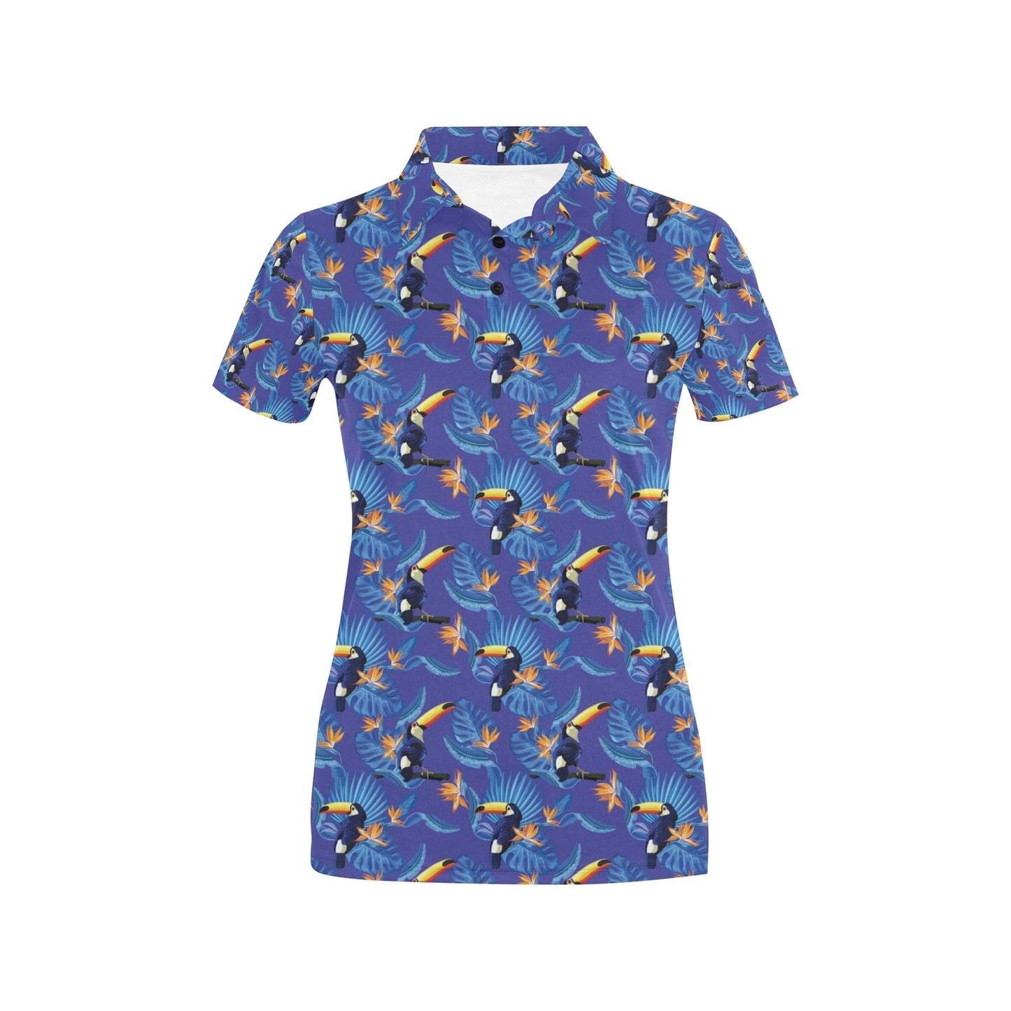 Toucan Print Design LKS306 Women's Polo Shirt