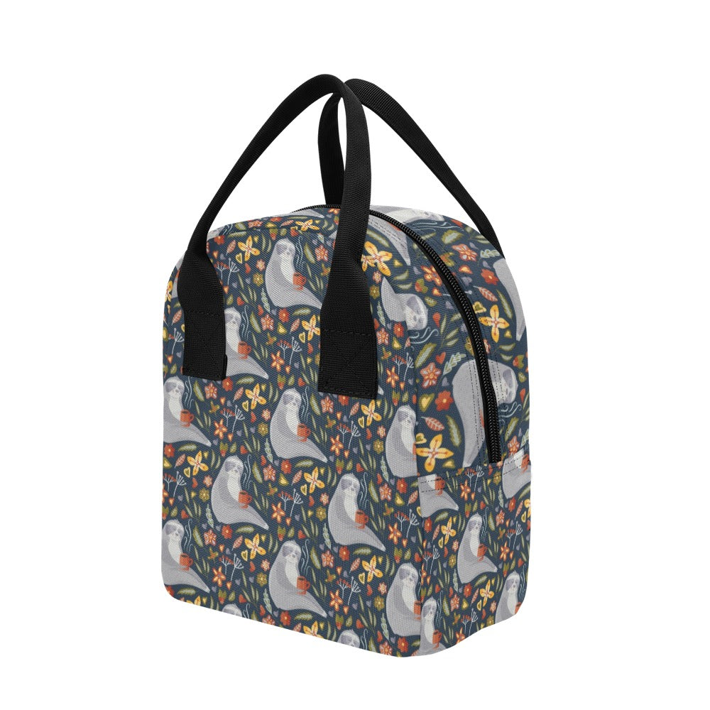 Sloth Print Design LKS303 Insulated Lunch Bag