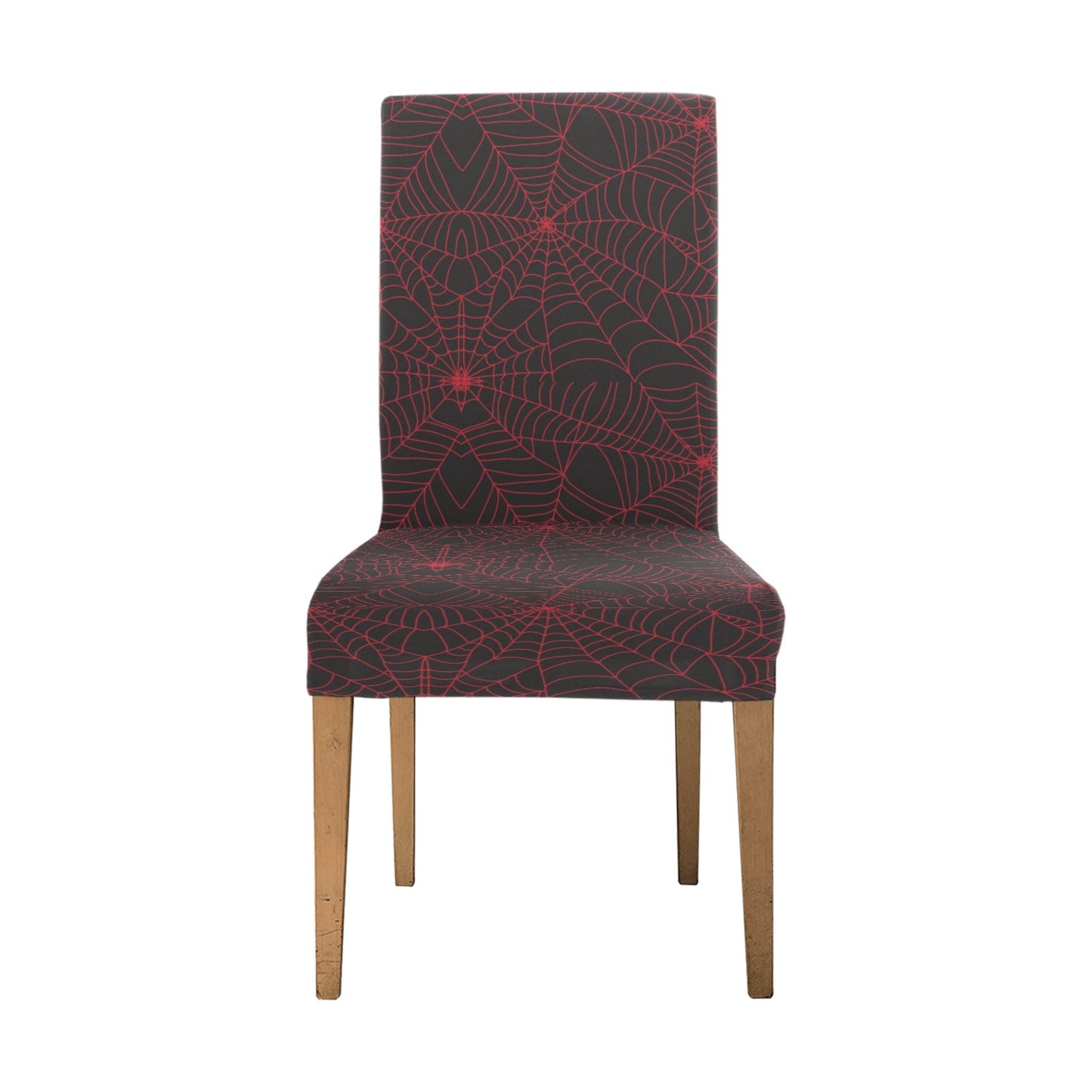 Spider Web Red Print Design LKS302 Dining Chair Slipcover