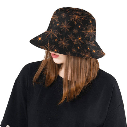 Spider Web Print Design LKS306 Unisex Bucket Hat